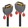 LINDY Cable DVI-D Dual Link Anthra Line 7.5m Negro 2560x1600 1080p 3x Blindado 28AWG Conectores Chapados en Oro 36225