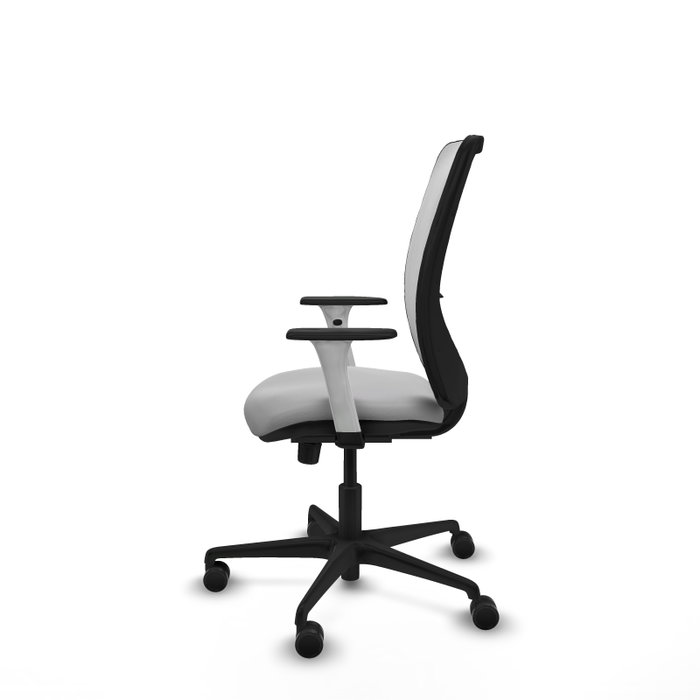 PIQUERAS Y CRESPO Silla de oficina Zulema Gris claro y Blanco con Mecanismo Sincro PIQUERAS Y CRESPO Silla de oficina Zulema Gris claro y Blanco con Mecanismo Sincro