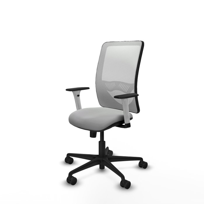 PIQUERAS Y CRESPO Silla de oficina Zulema Gris claro y Blanco con Mecanismo Sincro PIQUERAS Y CRESPO Silla de oficina Zulema Gris claro y Blanco con Mecanismo Sincro