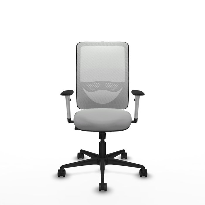 PIQUERAS Y CRESPO Silla de oficina Zulema Gris claro y Blanco con Mecanismo Sincro PIQUERAS Y CRESPO Silla de oficina Zulema Gris claro y Blanco con Mecanismo Sincro