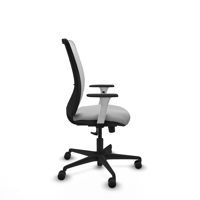 PIQUERAS Y CRESPO Silla de oficina Zulema Gris claro y Blanco con Mecanismo Sincro PIQUERAS Y CRESPO Silla de oficina Zulema Gris claro y Blanco con Mecanismo Sincro