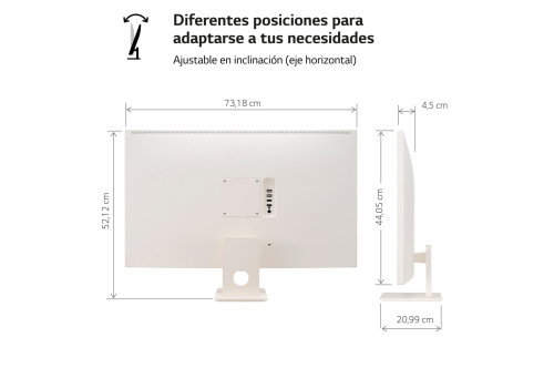 LG Smart Monitor MyView 32SR50F-W 31,5 Pulgadas Full HD IPS Blanco LG Smart Monitor MyView 32SR50F-W 31,5 Pulgadas Full HD IPS Blanco