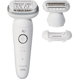 Braun Silk-épil 9-341 Depiladora Wet & Dry Blanco/Plata