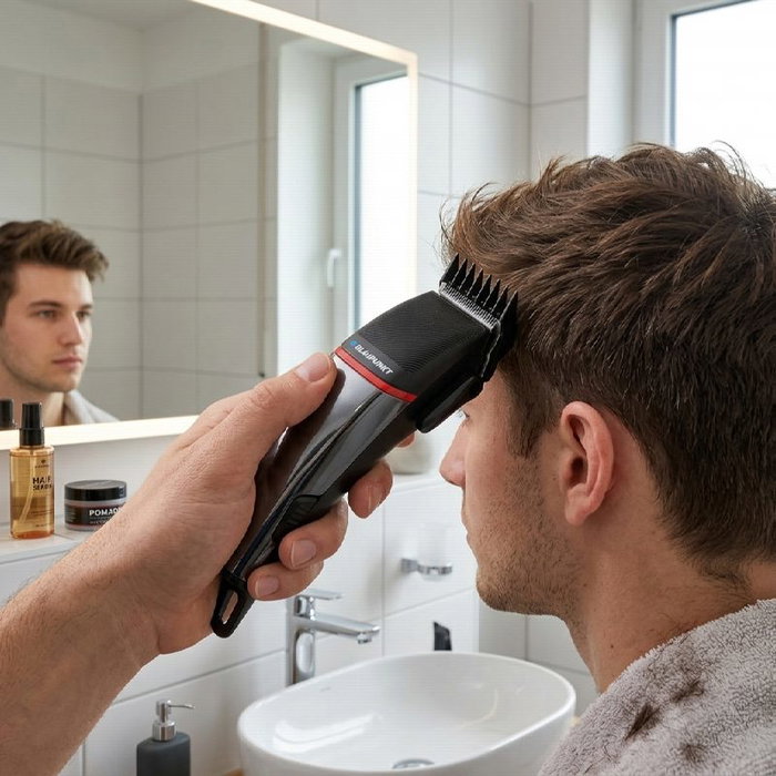 BLAUPUNKT - Cortapelo Recargable con Cuchilla de Cerámica, Digital, Incluye Accesorios