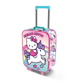 Karactermania Maleta Trolley Hello Kitty Soft 3D Unicorn Rosa
