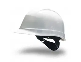 Faru Casco de Protección Polietileno Ventilado con Ruleta y Arnés de 6 Puntos Color Blanco