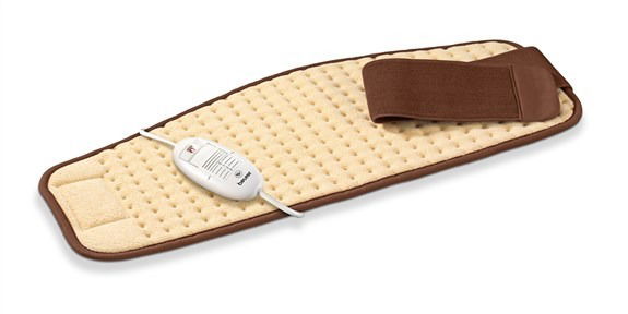 Beurer HK-49 Almohadilla Electrónica Cervical/Lumbar/Abdomen (28x69 cm) Transpirable y Agradable al Tacto para Alivio Muscular y de Espalda