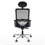 PIQUERAS Y CRESPO Silla de oficina Zulema Azul cielo y Gris