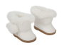 Muñecas Arias Set de Botas Blancas con Pelo para Muñecos de 45 cm