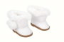 Muñecas Arias Set de Botas Blancas con Pelo para Muñecos de 45 cm