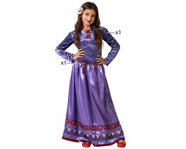 Disfraz Princesa de Cuento Morado Vestido Niña