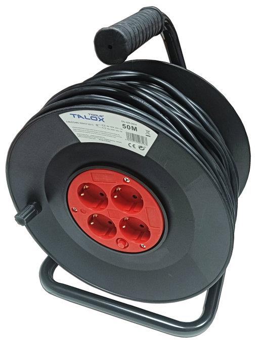 TALOX Enrollacable Alargado 3 x 1,5 mm x 50 m HJR-4 TALOX Enrollacable Alargado 3 x 1,5 mm x 50 m HJR-4