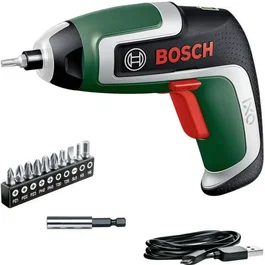 Bosch IXO 7 Atornillador inalámbrico con 10 puntas y caja de almacenamiento