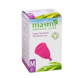 MASMI Copa Menstrual Talla M Reutilizable Protección 12h Fabricada con TPE de Grado Médico Hipoalergénica Vegana
