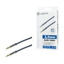 LogiLink Cable de audio 3,5 mm 3-pin/M a 3,5 mm 3-pin/M, metal, azul, 0,5 m