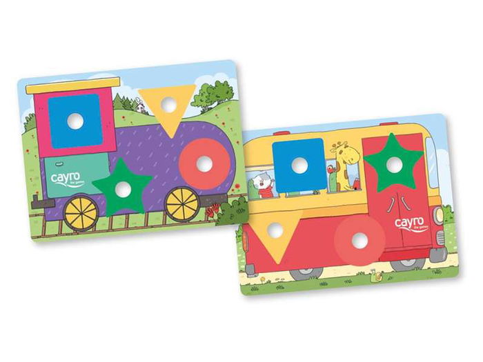 Cayro Juego Screw Juguete Educativo de Madera y Cartón para 2 Años