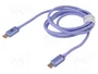 Baseus Cable USB-C a USB-C Crystal Shine 100W 1.2m fioletowy