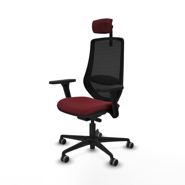 PIQUERAS Y CRESPO Silla de oficina Mardos con mecanismo Sincro/Traslack, Granate y Negro PIQUERAS Y CRESPO Silla de oficina Mardos con mecanismo Sincro/Traslack, Granate y Negro