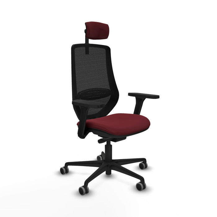 PIQUERAS Y CRESPO Silla de oficina Mardos con mecanismo Sincro/Traslack, Granate y Negro PIQUERAS Y CRESPO Silla de oficina Mardos con mecanismo Sincro/Traslack, Granate y Negro