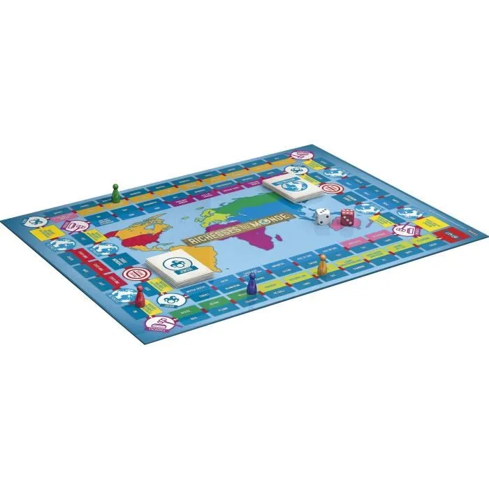 Lansay 75045 Richesses Du Monde Juego de mesa familiar de estrategia y gestión económica para mayores de 8 años