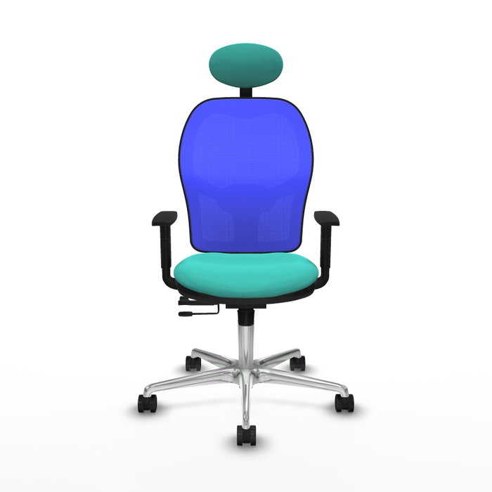 PIQUERAS Y CRESPO Silla de oficina Jorquera Turquesa y Azul