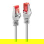 LINDY Cable de red RJ45 Patchkabel Cat6 S/FTP Basic gris claro 1 metro - Categoría 6, cable de parche S/FTP, para redes de datos