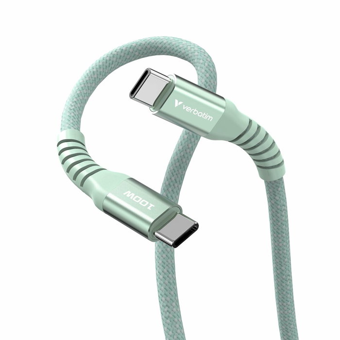 Verbatim Cable Magnético USB-C a USB-C 100W 1,20 m Verde