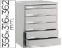 Archivo 2000 Módulo Archisystem De 6 Cajones 356x316x362 mm Gris