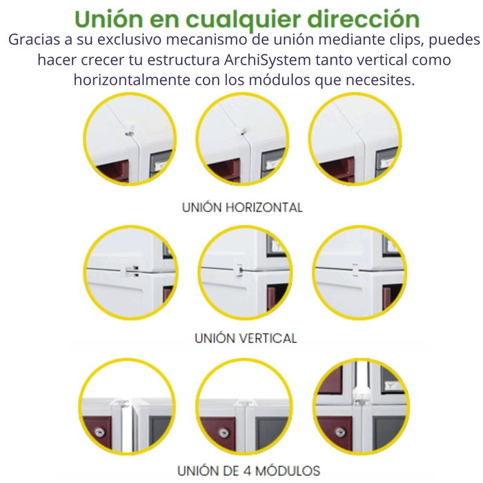 Archivo 2000 Módulo Archisystem de 6 Cajones Gris