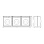 BUSCH-JAEGER 2084-0-0712 Enchufe Triple CEE 7/3 Blanco IP44