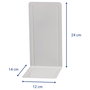 MAUL Soportes para archivadores Gris 12,0 x 14,0 x 24,0 cm