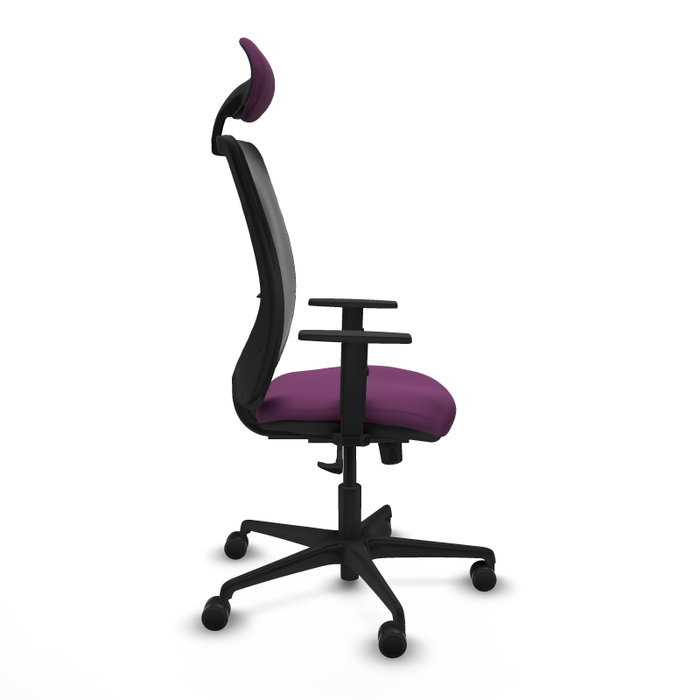 PIQUERAS Y CRESPO Silla de oficina Zulema con mecanismo Sincro, Morado y Negro PIQUERAS Y CRESPO Silla de oficina Zulema con mecanismo Sincro, Morado y Negro