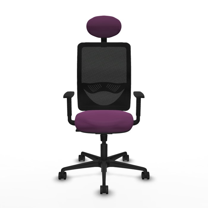 PIQUERAS Y CRESPO Silla de oficina Zulema con mecanismo Sincro, Morado y Negro PIQUERAS Y CRESPO Silla de oficina Zulema con mecanismo Sincro, Morado y Negro