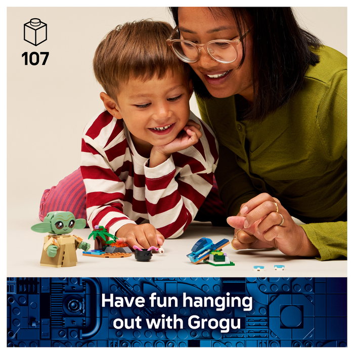 LEGO Star Wars Hogar de Grogu 75443, 107 piezas