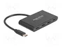 DeLOCK Hub USB 3.2 Gen 1 Type-C con 3 puertos USB Type-C y 1 puerto PD 100W