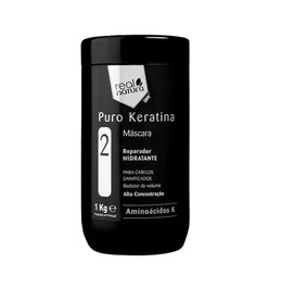 Real Natura Máscara Sem Sal Puro Keratina 1kg