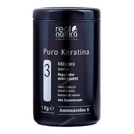 Real Natura Máscara Sem Sal Puro Keratina (Paso 2) 1kg