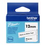Brother Cinta BTAG231 Negro sobre Blanco 12 mm x 4 m