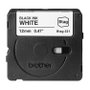 Brother Cinta BTAG231 Negro sobre Blanco 12 mm x 4 m