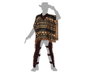 Disfraz Vaquero para Hombre Adulto de Carnaval o Fiesta - Traje Lejano Oeste con Pañuelo, Poncho y Cubrepantalones - Talla M-L