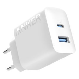 Anker Cargador 312 20W, 1 x USB-C 1 x USB-A, Blanco (A2348G21)