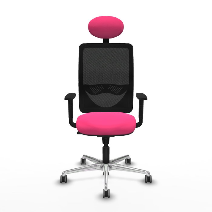 PIQUERAS Y CRESPO Silla de oficina Zulema Rosa y Negro