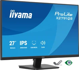 Iiyama ProLite X2791QS-B1 Monitor de 27 pulgadas QHD IPS 75Hz