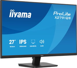 Iiyama ProLite X2791QS-B1 Monitor 27" QHD (2560x1440) IPS 75 Hz, AMD FreeSync, 4-Side Slim Bezel, Altavoces Incorporados, Negro