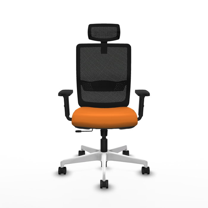 PIQUERAS Y CRESPO Silla de oficina Haches Naranja y Negro