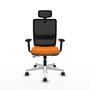 PIQUERAS Y CRESPO Silla de oficina Haches Naranja y Negro