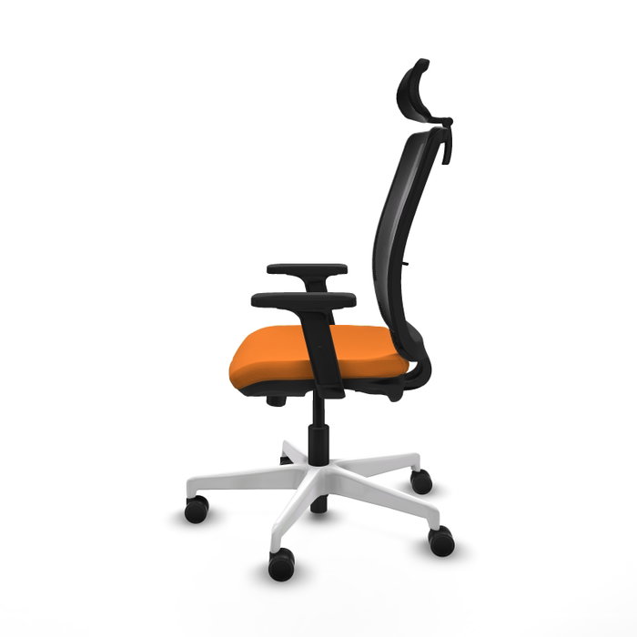 PIQUERAS Y CRESPO Silla de oficina Haches Naranja y Negro