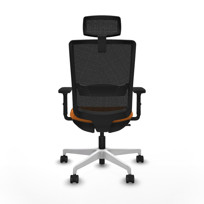 PIQUERAS Y CRESPO Silla de oficina Haches Naranja y Negro