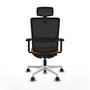 PIQUERAS Y CRESPO Silla de oficina Haches Naranja y Negro