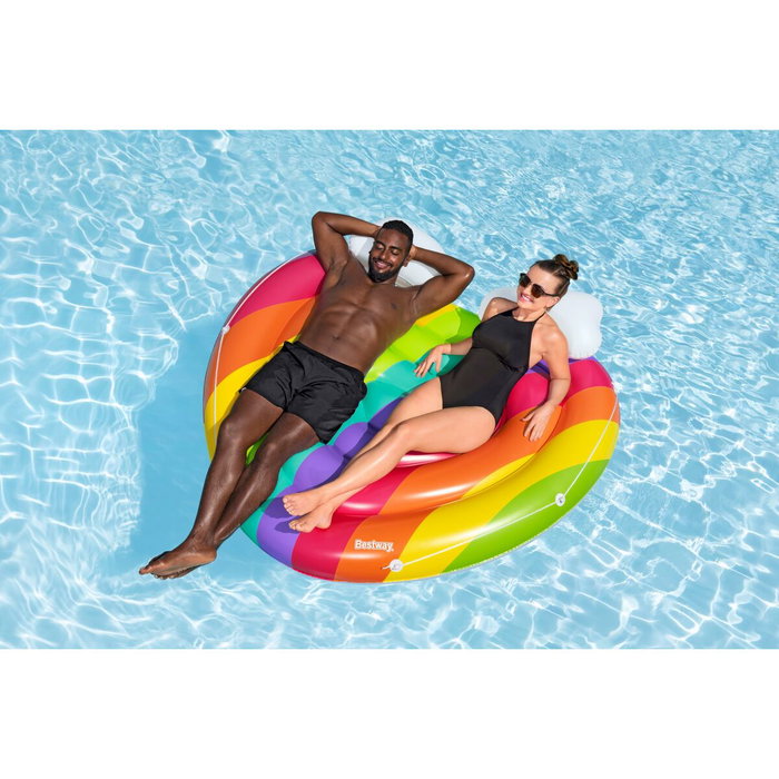 Bestway Isla Flotante Hinchable Arcoiris 175x163 cm Playa y Piscina 43722 Bestway Isla Flotante Hinchable Arcoiris 175x163 cm Playa y Piscina 43722